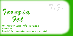 terezia fel business card